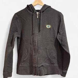 Reebok NFL Green Bay Packers Women’s Full-Zip Hoodie - Black/Green - Medium